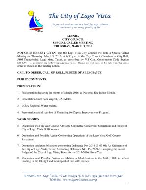 city of lagos|city of lago vista agendas.